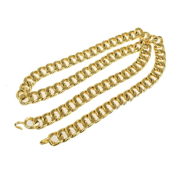 CHANEL CC Logo Chunky Chain Belt Gold Accessory authentic - Picture 1 of 6